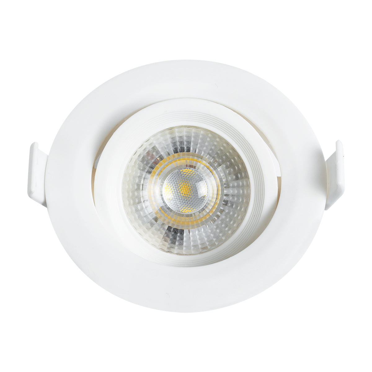 DE VALERA 60183 Χωνευτό Κινούμενο Downlight Σποτ LED 5W 485lm 60° AC 220-240V IP20 Φυσικό Λευκό 4500K - Bridgelux SMD Chip & TÜV SÜD Driver - Λευκό Ματ - Μ9 x Π9 x Υ4 / Q8