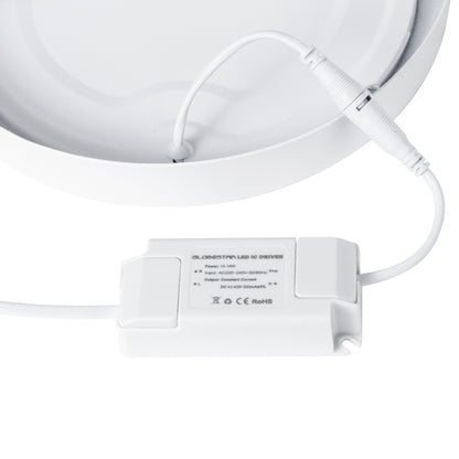 60201 Εξωτερικό LED Panel Φ22cm 20W 2120lm 120° AC 220-240V IP20 Φ22.2 x Υ3cm Φυσικό Λευκό 4500K