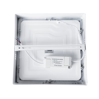 60204 Εξωτερικό LED Panel 22x22cm 20W 2120lm 120° AC 220-240V IP20 Μ22 x Π22 x Υ3cm Φυσικό Λευκό 4500K