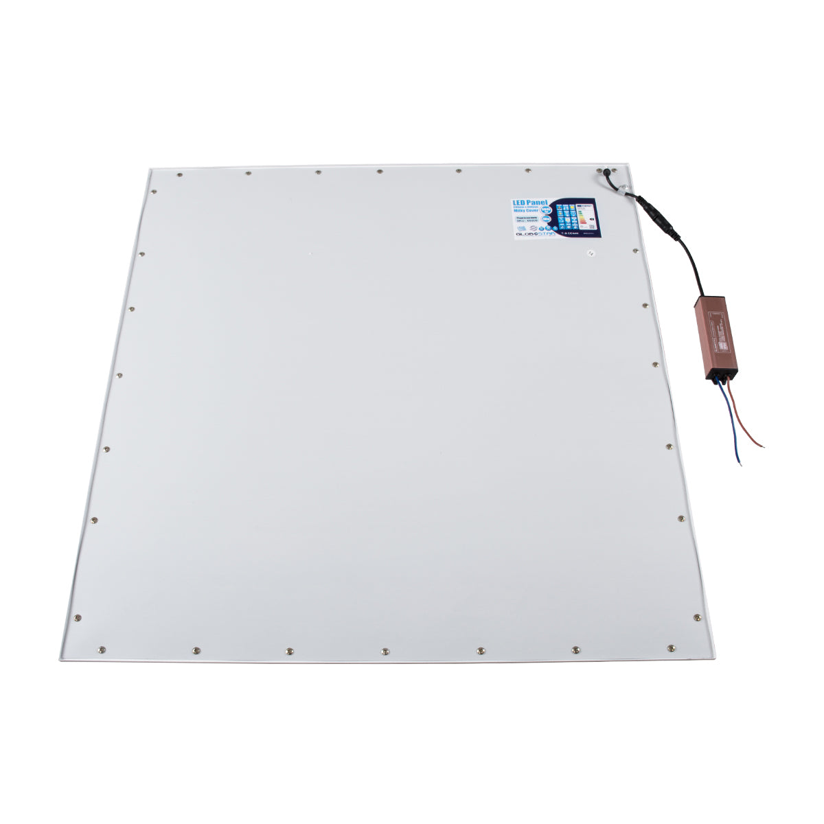60209 Χωνευτό LED Panel Milky Super Slim 60x60cm 48W 4800lm 120° CRI≥80Ra UGR<19 AC 220-240V IP20 Μ60 x Π60 x Υ1.5cm - Ψυχρό Λευκό 6000K - TÜV Certified Driver