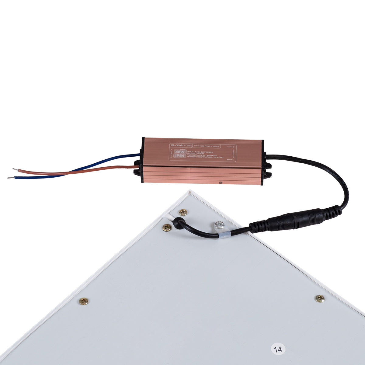 60209 Χωνευτό LED Panel Milky Super Slim 60x60cm 48W 4800lm 120° CRI≥80Ra UGR<19 AC 220-240V IP20 Μ60 x Π60 x Υ1.5cm - Ψυχρό Λευκό 6000K - TÜV Certified Driver