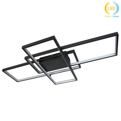 120W LED Ceiling Light Black 87.5x49.5x8.5
