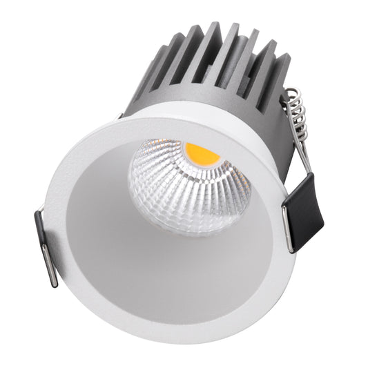 MICRO-B 60242 Χωνευτό LED Spot Downlight TrimLess Φ6cm 7W 910lm 38° AC 220-240V IP20 Φ6 x Υ7.8cm - Στρόγγυλο - Λευκό - Φυσικό Λευκό 4500K - Bridgelux COB