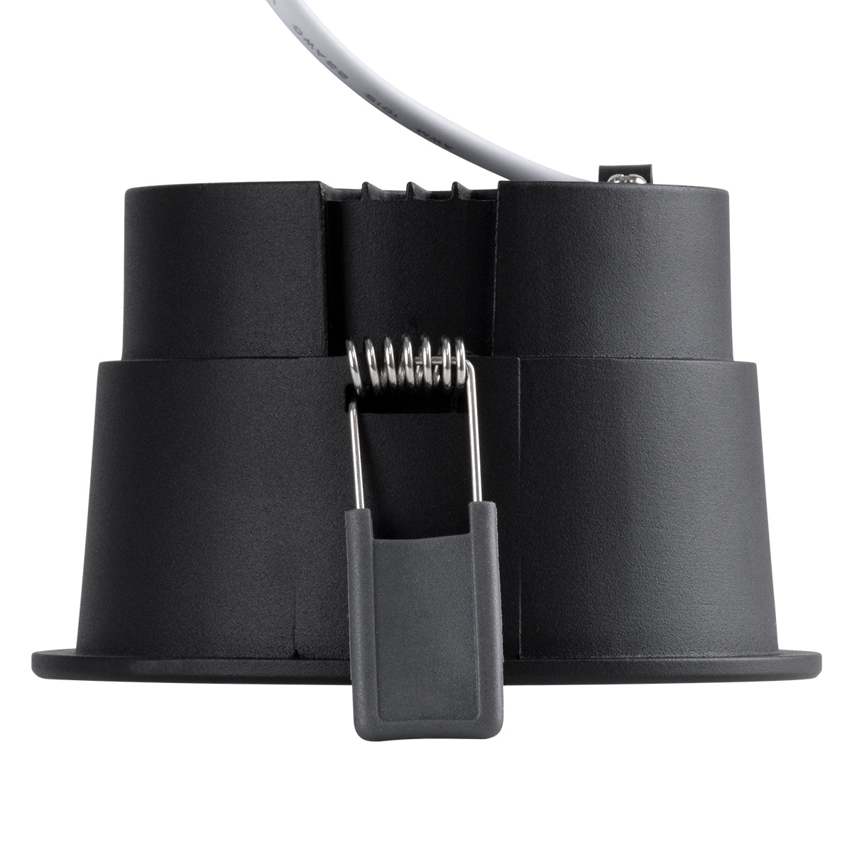 PLUTO-B 60263 Recessed Downlight Spot with Honeycomb Anti-Glare Reflector LED 15W 1875lm 38° AC 220-240V IP20 Warm White 2700K - Bridgelux COB Chip & TÜV SÜD Driver - Matte Black - L10.4 x W10.4 x H6.5 / Q9.5