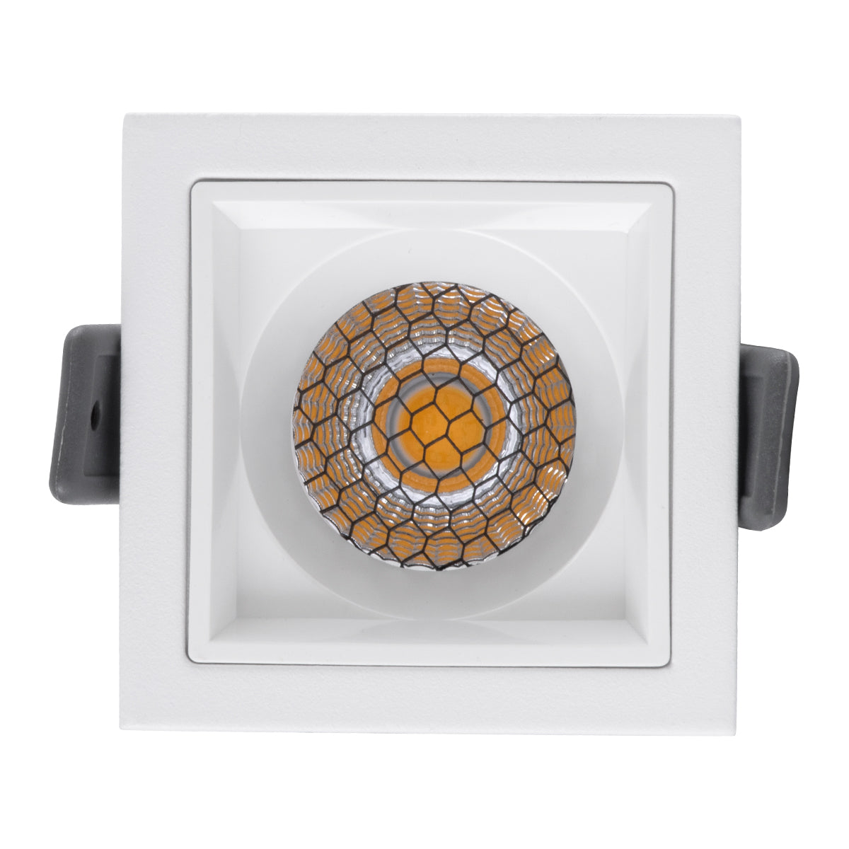 PLUTO-S 60266 Χωνευτό LED Spot Downlight TrimLess Μ6.4xΠ6.4cm 7W 910lm 38° AC 220-240V IP20 Μ6.4 x Π6.4 x Υ4.9cm - Τετράγωνο - Λευκό & Anti-Glare HoneyComb - Φυσικό Λευκό 4500K - Bridgelux COB