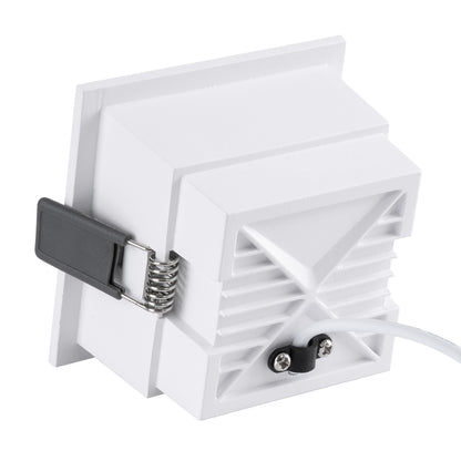 PLUTO-M 60272 Χωνευτό LED Spot Downlight TrimLess Μ8.4xΠ8.4cm 10W 1300lm 38° AC 220-240V IP20 Μ8.4 x Π8.4 x Υ5.9cm - Τετράγωνο - Λευκό & Anti-Glare HoneyComb - Φυσικό Λευκό 4500K - Bridgelux COB