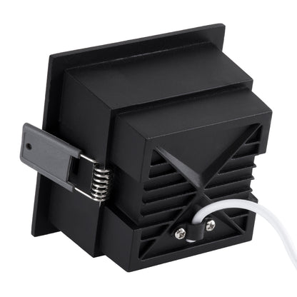 PLUTO-M 60274 Χωνευτό LED Spot Downlight TrimLess Μ8.4xΠ8.4cm 10W 1300lm 38° AC 220-240V IP20 Μ8.4 x Π8.4 x Υ5.9cm - Τετράγωνο - Μαύρο & Anti-Glare HoneyComb - Φυσικό Λευκό 4500K - Bridgelux COB