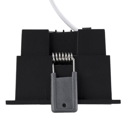 PLUTO-M 60274 Χωνευτό LED Spot Downlight TrimLess Μ8.4xΠ8.4cm 10W 1300lm 38° AC 220-240V IP20 Μ8.4 x Π8.4 x Υ5.9cm - Τετράγωνο - Μαύρο & Anti-Glare HoneyComb - Φυσικό Λευκό 4500K - Bridgelux COB