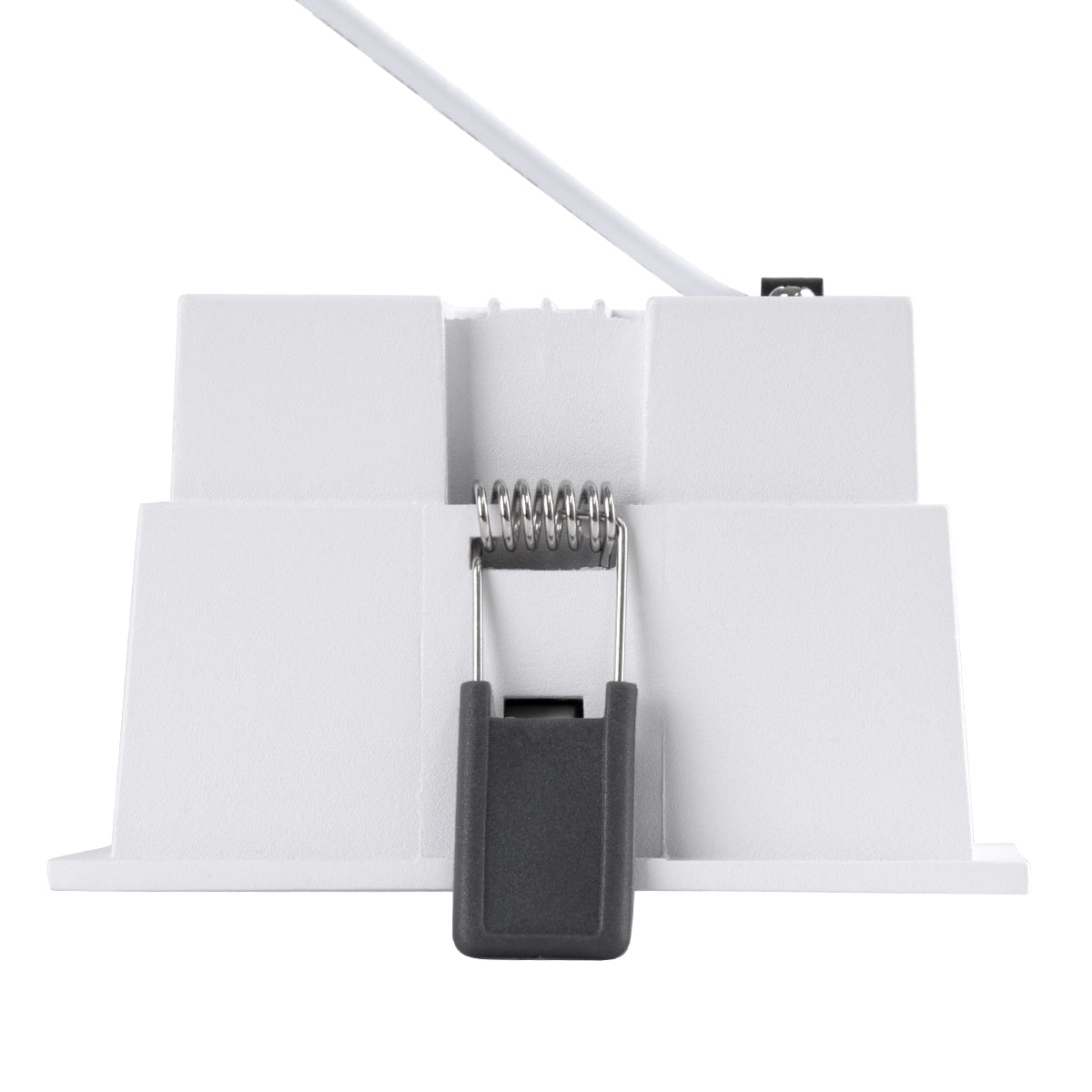 PLUTO-B 60276 Χωνευτό LED Spot Downlight TrimLess Μ10.4xΠ10.4cm 15W 1950lm 38° AC 220-240V IP20 Μ10.4 x Π10.4 x Υ6.5cm - Τετράγωνο - Λευκό με Μαύρο Κάτοπτρο & Anti-Glare HoneyComb - Φυσικό Λευκό 4500K - Bridgelux COB