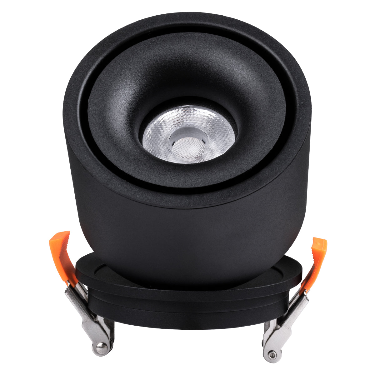 OMEGA-R 60296 Χωνευτό LED Spot Downlight TrimLess Φ10cm 12W 1560lm 36° AC 220-240V IP20 Φ10 x Υ8.2cm - Στρόγγυλο - Μαύρο - Φυσικό Λευκό 4500K - Bridgelux COB