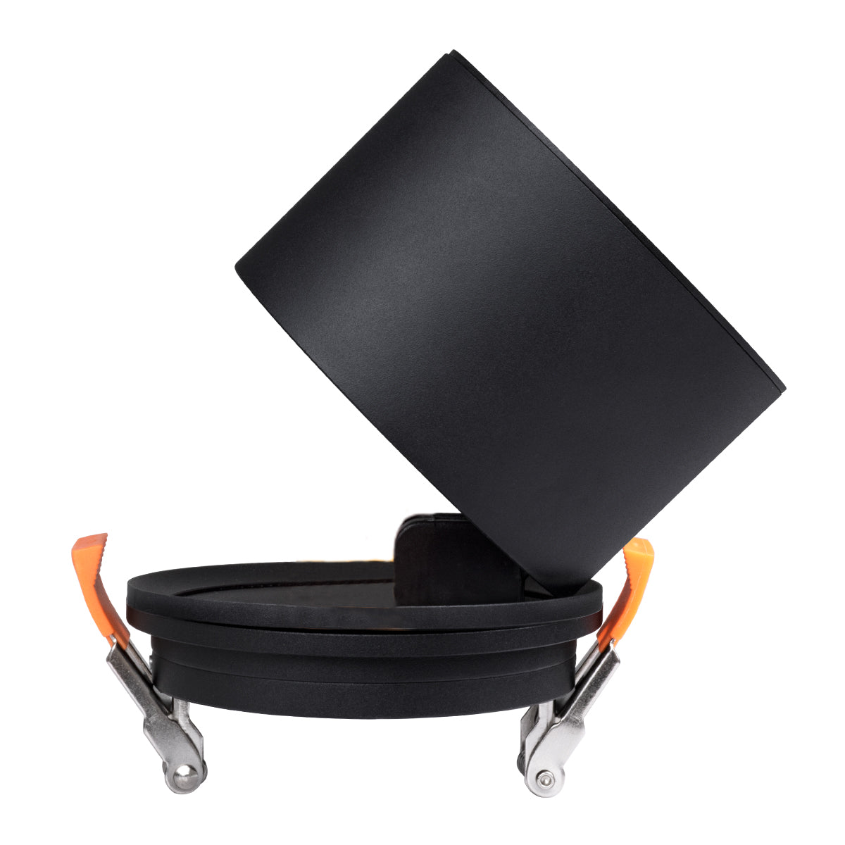 OMEGA-R 60297 Χωνευτό LED Spot Downlight TrimLess Φ10cm 12W 1500lm 36° AC 220-240V IP20 Φ10 x Υ8.2cm - Στρόγγυλο - Μαύρο - Θερμό Λευκό 2700K - Bridgelux COB