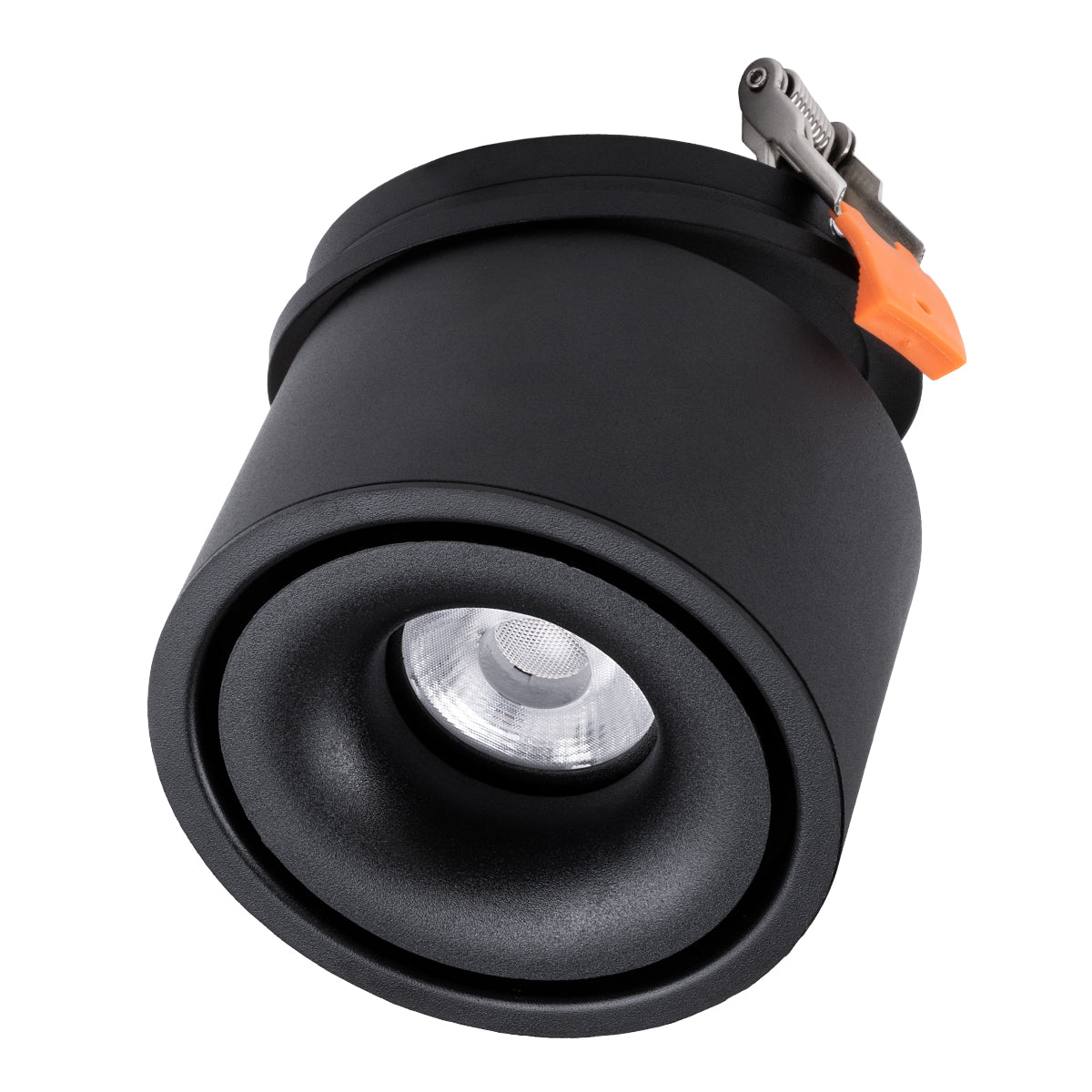 OMEGA-R 60297 Χωνευτό LED Spot Downlight TrimLess Φ10cm 12W 1500lm 36° AC 220-240V IP20 Φ10 x Υ8.2cm - Στρόγγυλο - Μαύρο - Θερμό Λευκό 2700K - Bridgelux COB