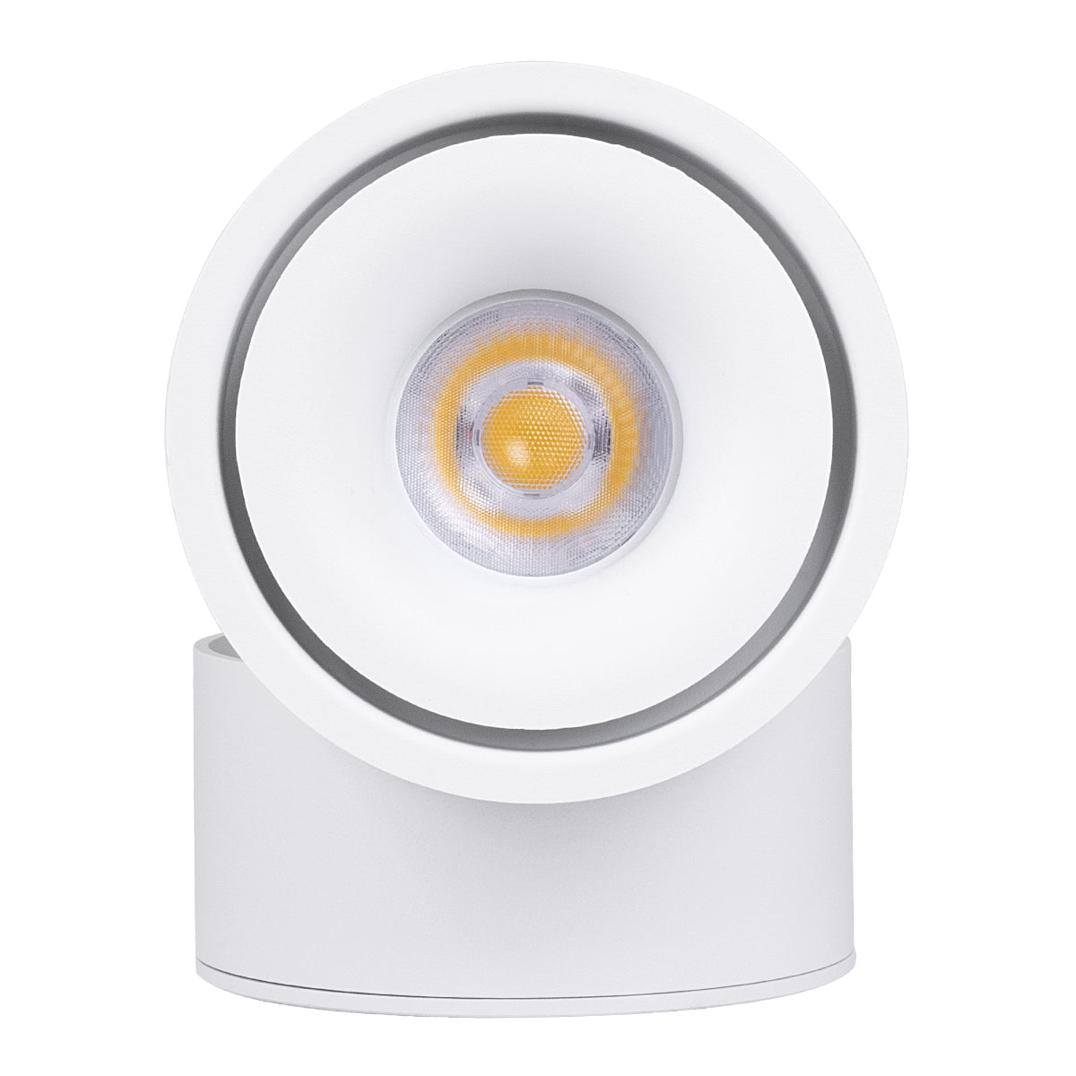 OMEGA-S 60298 Επιφανειακό LED Spot Downlight Φ10cm 12W 1560lm 36° AC 220-240V IP20 Φ10 x Υ10.5cm - Στρόγγυλο - Λευκό - Φυσικό Λευκό 4500K - Bridgelux COB
