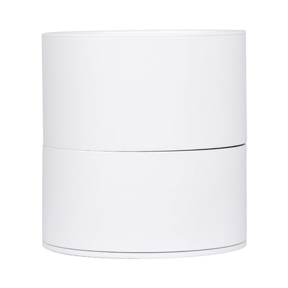 OMEGA-S 60299 Επιφανειακό LED Spot Downlight Φ10cm 12W 1500lm 36° AC 220-240V IP20 Φ10 x Υ10.5cm - Στρόγγυλο - Λευκό - Θερμό Λευκό 2700K - Bridgelux COB