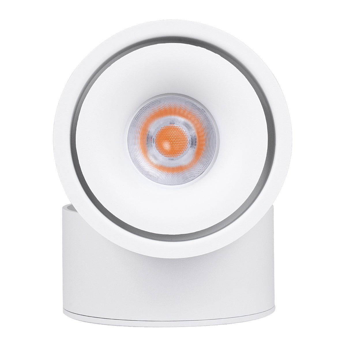 OMEGA-S 60299 Επιφανειακό LED Spot Downlight Φ10cm 12W 1500lm 36° AC 220-240V IP20 Φ10 x Υ10.5cm - Στρόγγυλο - Λευκό - Θερμό Λευκό 2700K - Bridgelux COB