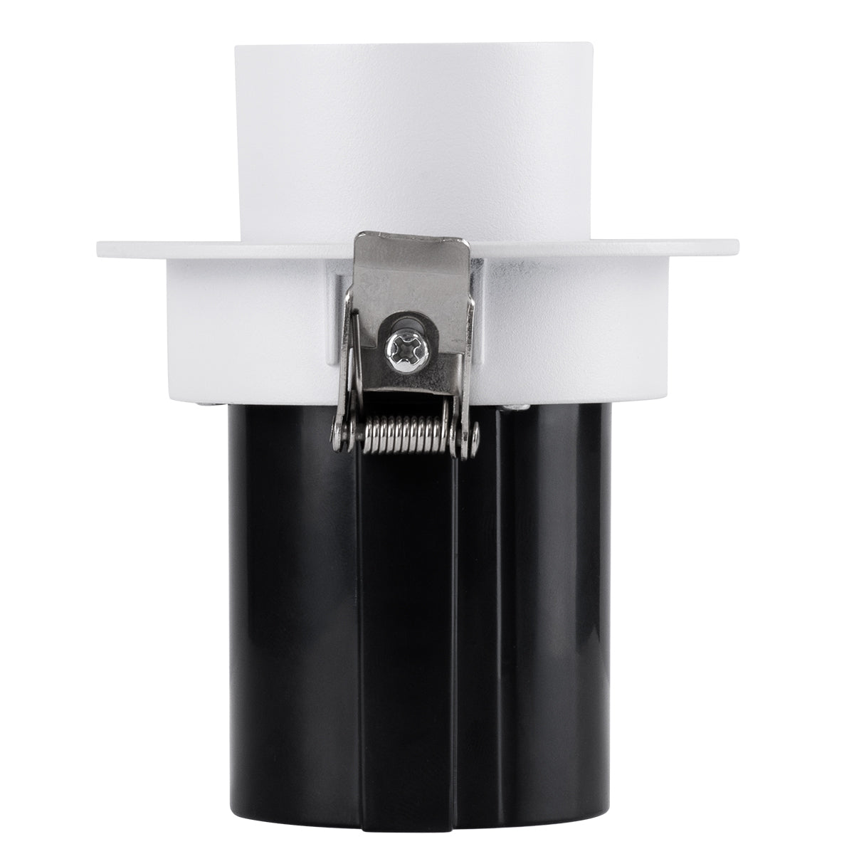 VIRGO-S 60302 Χωνευτό LED Spot Downlight TrimLess Φ9cm 7W 910lm 36° AC 220-240V IP20 Φ9cm x Υ9cm - Στρόγγυλο - Λευκό με Μαύρο Κάτοπτρο - Φυσικό Λευκό 4500K - Bridgelux COB