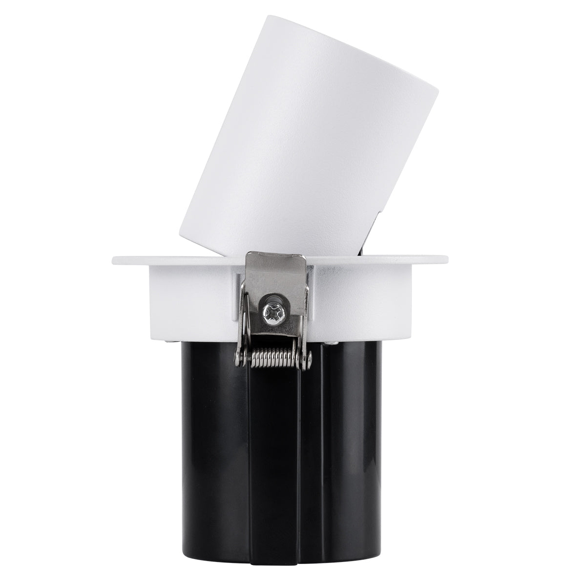 VIRGO-S 60303 Χωνευτό LED Spot Downlight TrimLess Φ9cm 7W 875lm 36° AC 220-240V IP20 Φ9cm x Υ9cm - Στρόγγυλο - Λευκό με Μαύρο Κάτοπτρο - Θερμό Λευκό 2700K - Bridgelux COB