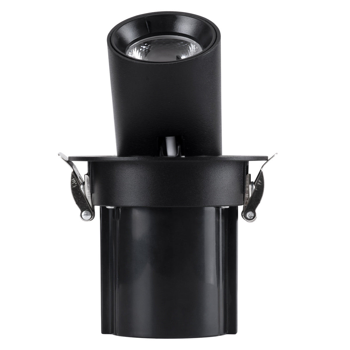 VIRGO-S 60304 Χωνευτό LED Spot Downlight TrimLess Φ9cm 7W 910lm 36° AC 220-240V IP20 Φ9cm x Υ9cm - Στρόγγυλο - Μαύρο - Φυσικό Λευκό 4500K - Bridgelux COB