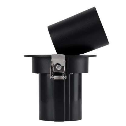 VIRGO-S 60304 Χωνευτό LED Spot Downlight TrimLess Φ9cm 7W 910lm 36° AC 220-240V IP20 Φ9cm x Υ9cm - Στρόγγυλο - Μαύρο - Φυσικό Λευκό 4500K - Bridgelux COB