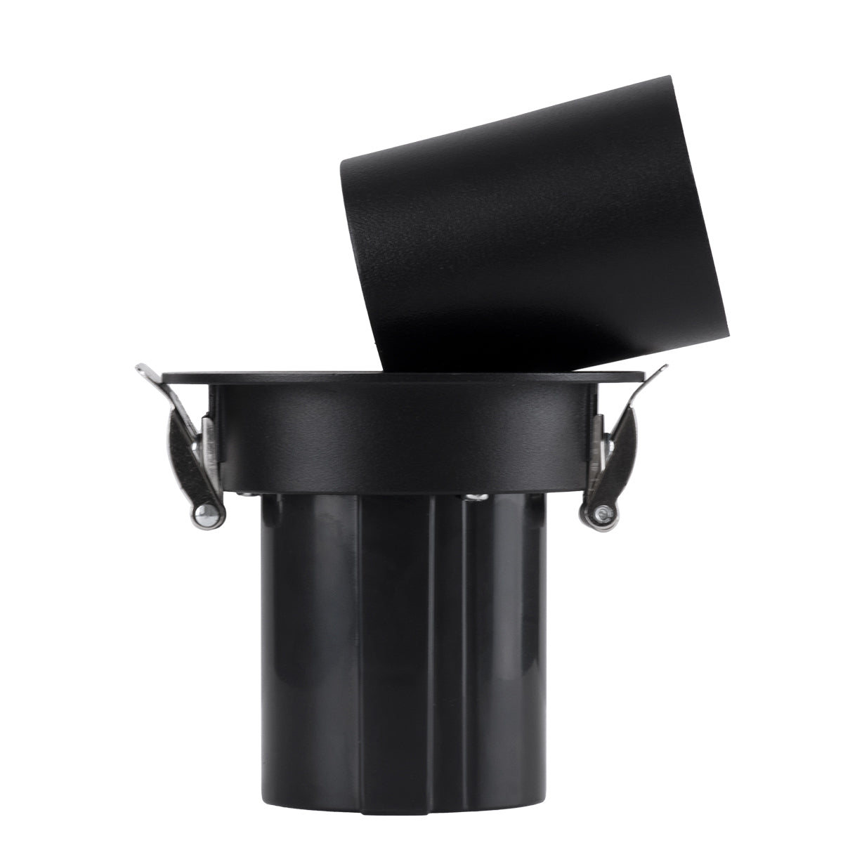 VIRGO-S 60304 Χωνευτό LED Spot Downlight TrimLess Φ9cm 7W 910lm 36° AC 220-240V IP20 Φ9cm x Υ9cm - Στρόγγυλο - Μαύρο - Φυσικό Λευκό 4500K - Bridgelux COB