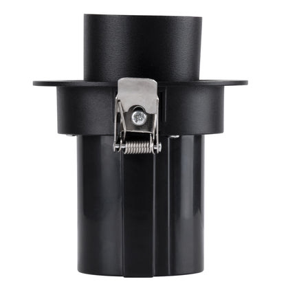 VIRGO-S 60305 Χωνευτό LED Spot Downlight TrimLess Φ9cm 7W 875lm 36° AC 220-240V IP20 Φ9cm x Υ9cm - Στρόγγυλο - Μαύρο - Θερμό Λευκό 2700K - Bridgelux COB