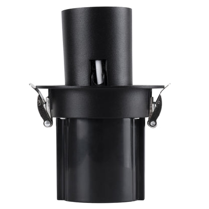 VIRGO-S 60305 Χωνευτό LED Spot Downlight TrimLess Φ9cm 7W 875lm 36° AC 220-240V IP20 Φ9cm x Υ9cm - Στρόγγυλο - Μαύρο - Θερμό Λευκό 2700K - Bridgelux COB