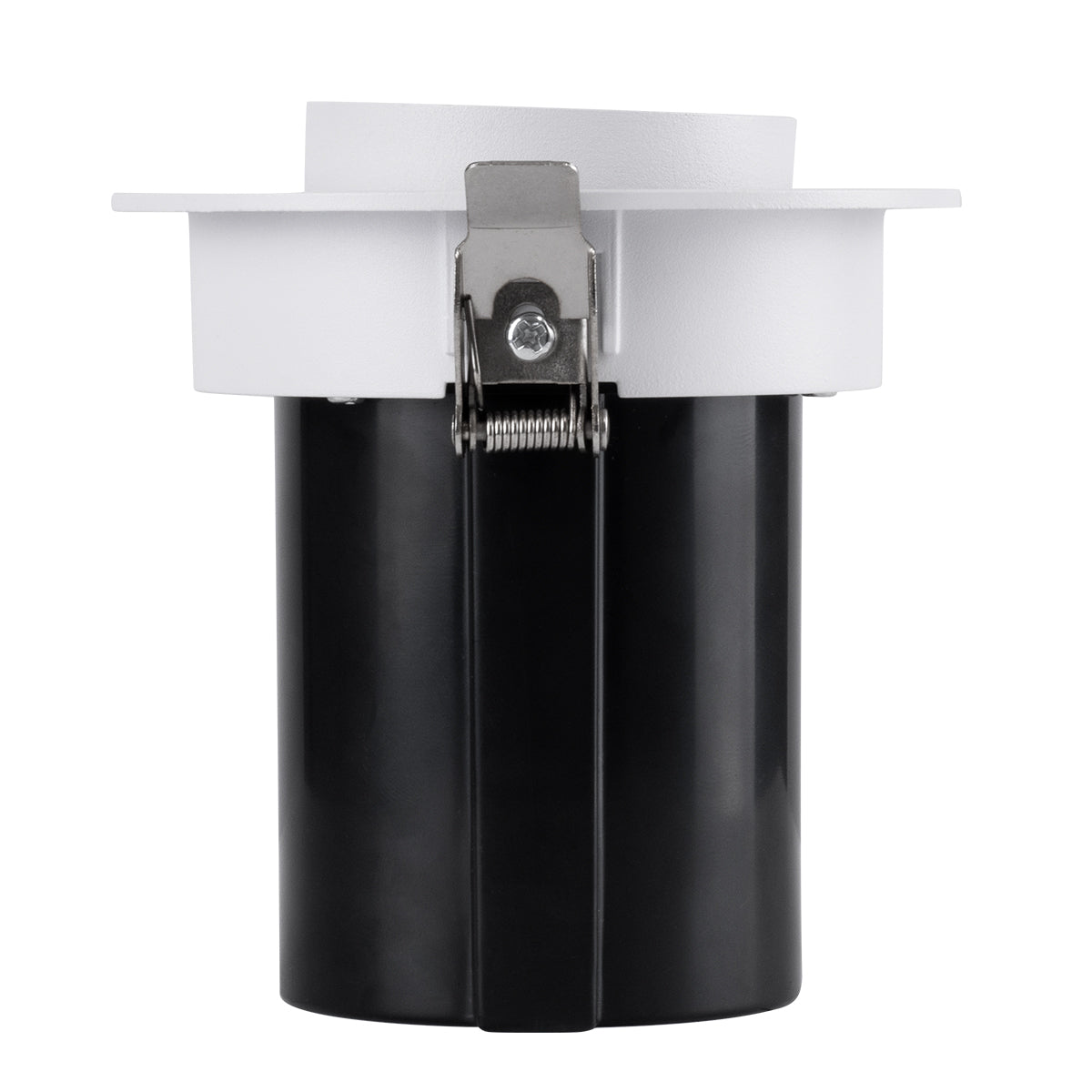 VIRGO-M 60306 Χωνευτό LED Spot Downlight TrimLess Φ11cm 12W 1560lm 36° AC 220-240V IP20 Φ11cm x Υ11.5cm - Στρόγγυλο - Λευκό με Μαύρο Κάτοπτρο - Φυσικό Λευκό 4500K - Bridgelux COB