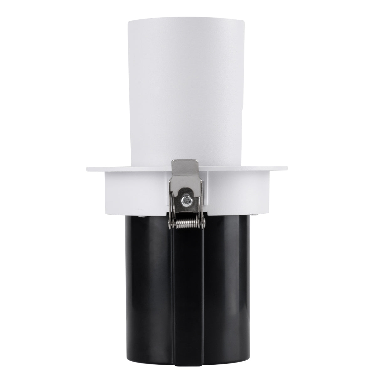 VIRGO-M 60306 Χωνευτό LED Spot Downlight TrimLess Φ11cm 12W 1560lm 36° AC 220-240V IP20 Φ11cm x Υ11.5cm - Στρόγγυλο - Λευκό με Μαύρο Κάτοπτρο - Φυσικό Λευκό 4500K - Bridgelux COB