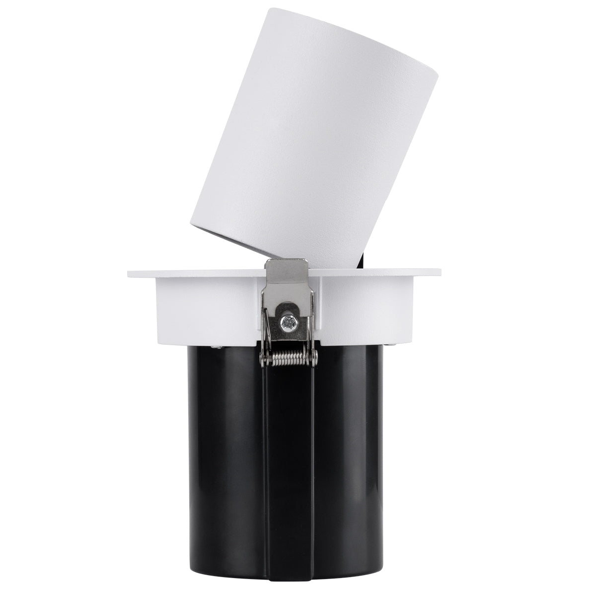 VIRGO-M 60307 Χωνευτό LED Spot Downlight TrimLess Φ11cm 12W 1500lm 36° AC 220-240V IP20 Φ11cm x Υ11.5cm - Στρόγγυλο - Λευκό με Μαύρο Κάτοπτρο - Θερμό Λευκό 2700K - Bridgelux COB