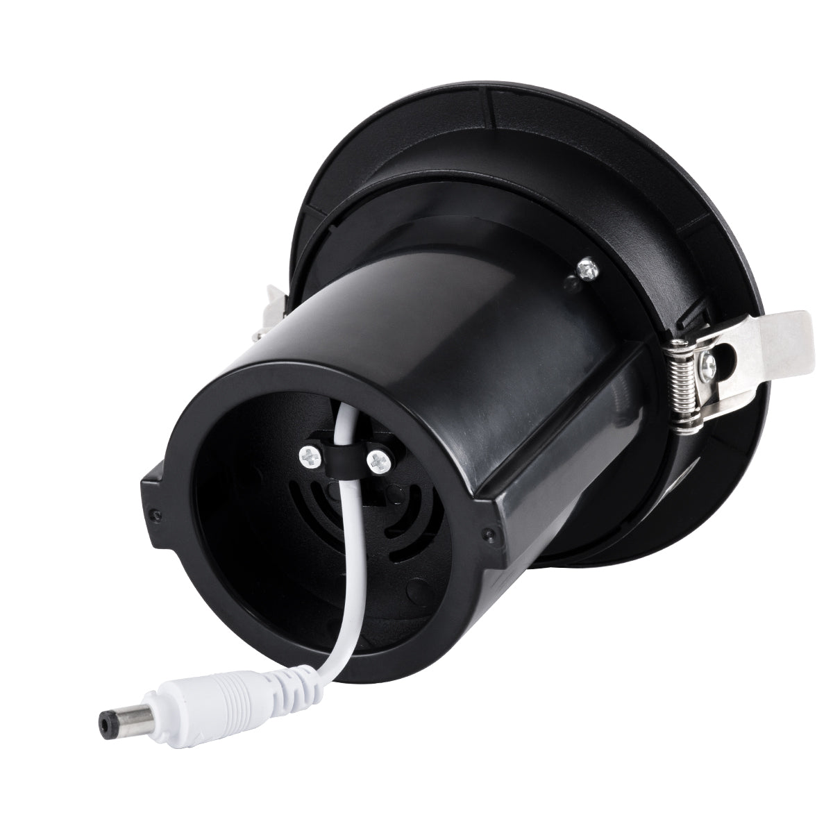 VIRGO-M 60308 Χωνευτό LED Spot Downlight TrimLess Φ11cm 12W 1560lm 36° AC 220-240V IP20 Φ11cm x Υ11.5cm - Στρόγγυλο - Μαύρο - Φυσικό Λευκό 4500K - Bridgelux COB