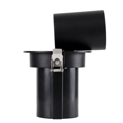 VIRGO-M 60308 Χωνευτό LED Spot Downlight TrimLess Φ11cm 12W 1560lm 36° AC 220-240V IP20 Φ11cm x Υ11.5cm - Στρόγγυλο - Μαύρο - Φυσικό Λευκό 4500K - Bridgelux COB