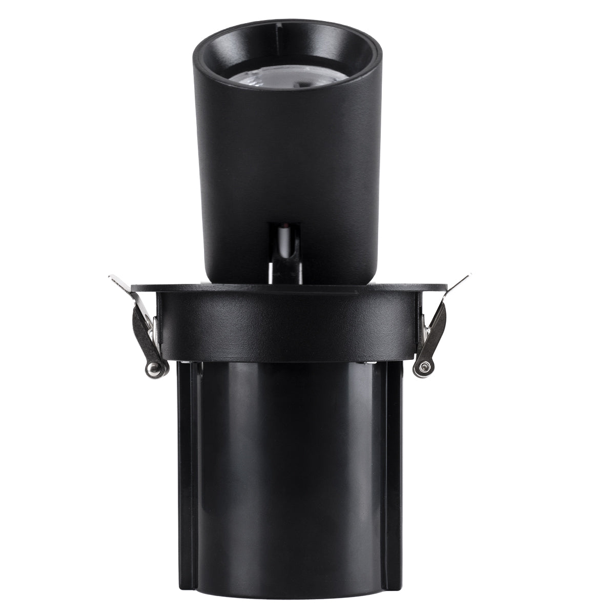 VIRGO-M 60309 Χωνευτό LED Spot Downlight TrimLess Φ11cm 12W 1500lm 36° AC 220-240V IP20 Φ11cm x Υ11.5cm - Στρόγγυλο - Μαύρο - Θερμό Λευκό 2700K - Bridgelux COB