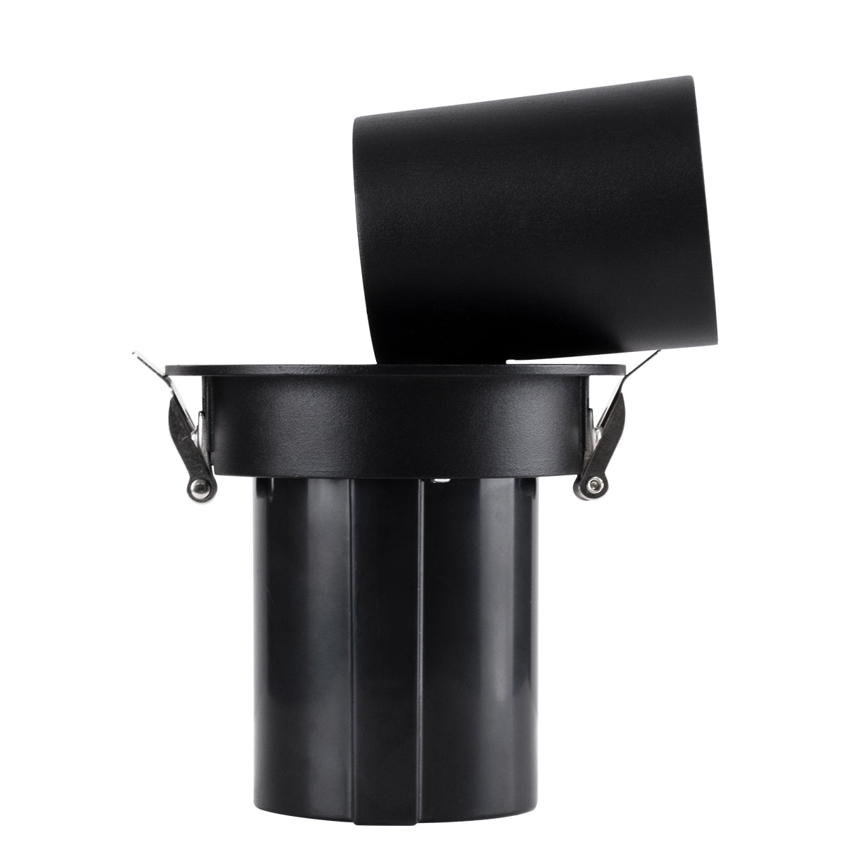 VIRGO-M 60309 Χωνευτό LED Spot Downlight TrimLess Φ11cm 12W 1500lm 36° AC 220-240V IP20 Φ11cm x Υ11.5cm - Στρόγγυλο - Μαύρο - Θερμό Λευκό 2700K - Bridgelux COB