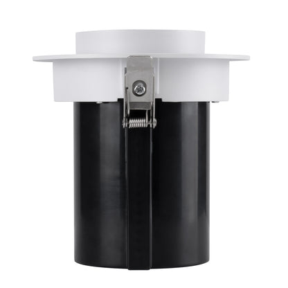 VIRGO-B 60310 Χωνευτό LED Spot Downlight TrimLess Φ13.5cm 20W 2600lm 36° AC 220-240V IP20 Φ13.5cm x Υ14cm - Στρόγγυλο - Λευκό με Μαύρο Κάτοπτρο - Φυσικό Λευκό 4500K - Bridgelux COB