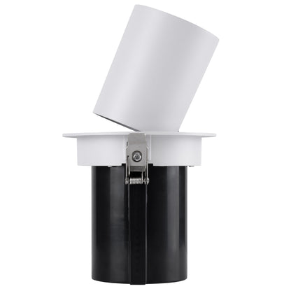 VIRGO-B 60310 Χωνευτό LED Spot Downlight TrimLess Φ13.5cm 20W 2600lm 36° AC 220-240V IP20 Φ13.5cm x Υ14cm - Στρόγγυλο - Λευκό με Μαύρο Κάτοπτρο - Φυσικό Λευκό 4500K - Bridgelux COB