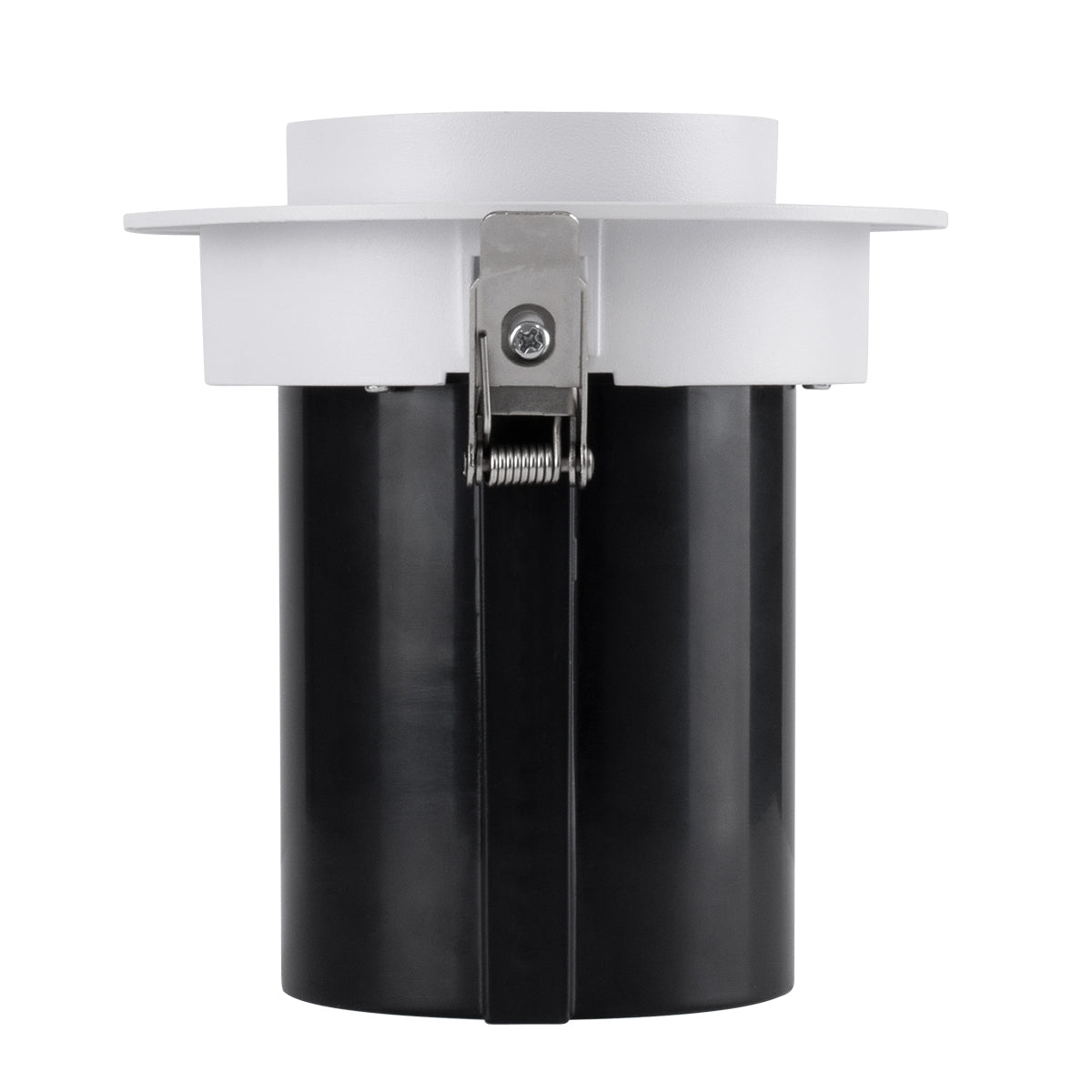 VIRGO-B 60311 Χωνευτό LED Spot Downlight TrimLess Φ13.5cm 20W 2500lm 36° AC 220-240V IP20 Φ13.5cm x Υ14cm - Στρόγγυλο - Λευκό με Μαύρο Κάτοπτρο - Θερμό Λευκό 2700K - Bridgelux COB