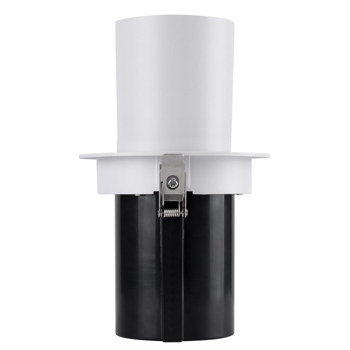 VIRGO-B 60311 Χωνευτό LED Spot Downlight TrimLess Φ13.5cm 20W 2500lm 36° AC 220-240V IP20 Φ13.5cm x Υ14cm - Στρόγγυλο - Λευκό με Μαύρο Κάτοπτρο - Θερμό Λευκό 2700K - Bridgelux COB