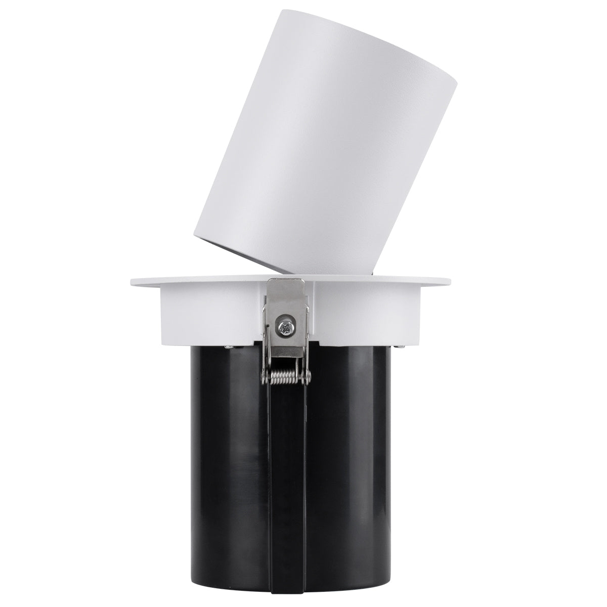 VIRGO-B 60311 Χωνευτό LED Spot Downlight TrimLess Φ13.5cm 20W 2500lm 36° AC 220-240V IP20 Φ13.5cm x Υ14cm - Στρόγγυλο - Λευκό με Μαύρο Κάτοπτρο - Θερμό Λευκό 2700K - Bridgelux COB