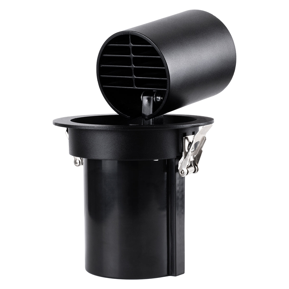 VIRGO-B 60312 Χωνευτό LED Spot Downlight TrimLess Φ13.5cm 20W 2600lm 36° AC 220-240V IP20 Φ13.5cm x Υ14cm - Στρόγγυλο - Μαύρο - Φυσικό Λευκό 4500K - Bridgelux COB