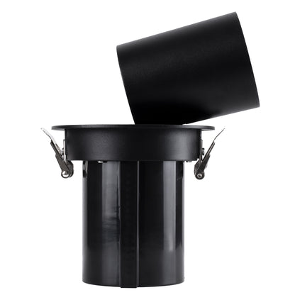 VIRGO-B 60312 Χωνευτό LED Spot Downlight TrimLess Φ13.5cm 20W 2600lm 36° AC 220-240V IP20 Φ13.5cm x Υ14cm - Στρόγγυλο - Μαύρο - Φυσικό Λευκό 4500K - Bridgelux COB