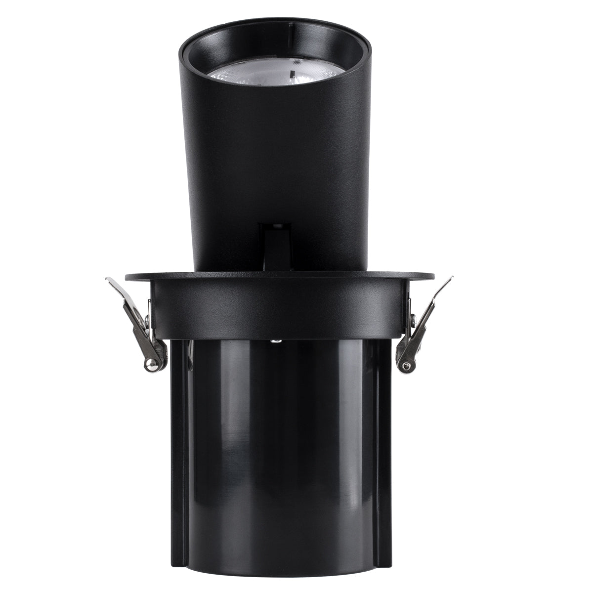 VIRGO-B 60313 Χωνευτό LED Spot Downlight TrimLess Φ13.5cm 20W 2500lm 36° AC 220-240V IP20 Φ13.5cm x Υ14cm - Στρόγγυλο - Μαύρο - Θερμό Λευκό 2700K - Bridgelux COB