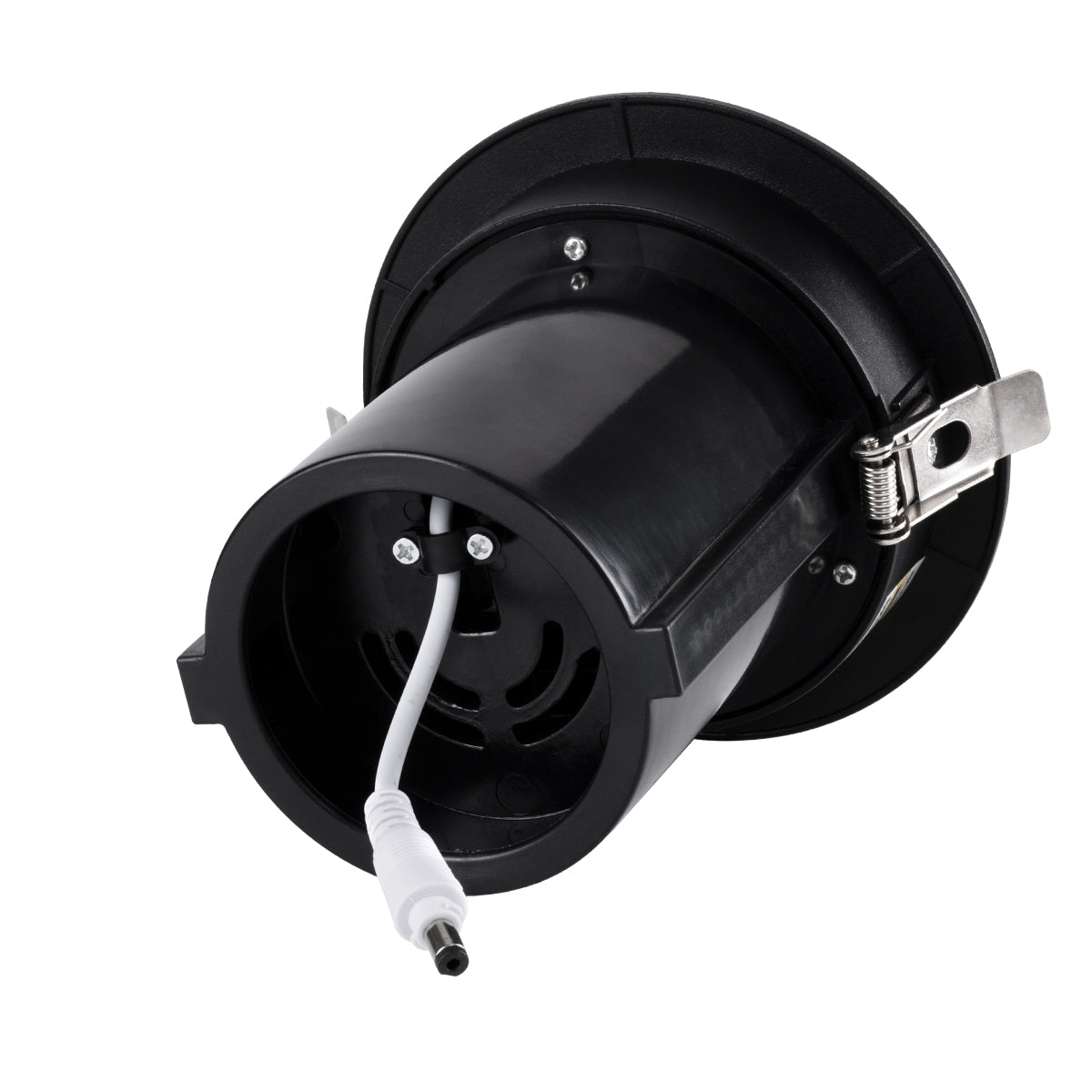 VIRGO-B 60313 Χωνευτό LED Spot Downlight TrimLess Φ13.5cm 20W 2500lm 36° AC 220-240V IP20 Φ13.5cm x Υ14cm - Στρόγγυλο - Μαύρο - Θερμό Λευκό 2700K - Bridgelux COB