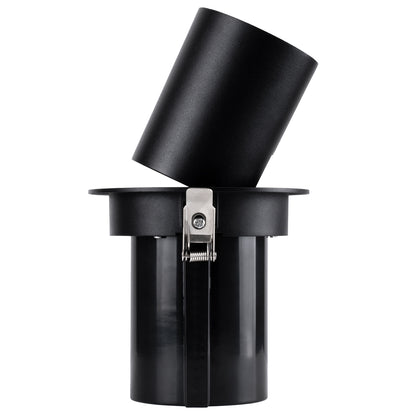 VIRGO-B 60313 Χωνευτό LED Spot Downlight TrimLess Φ13.5cm 20W 2500lm 36° AC 220-240V IP20 Φ13.5cm x Υ14cm - Στρόγγυλο - Μαύρο - Θερμό Λευκό 2700K - Bridgelux COB