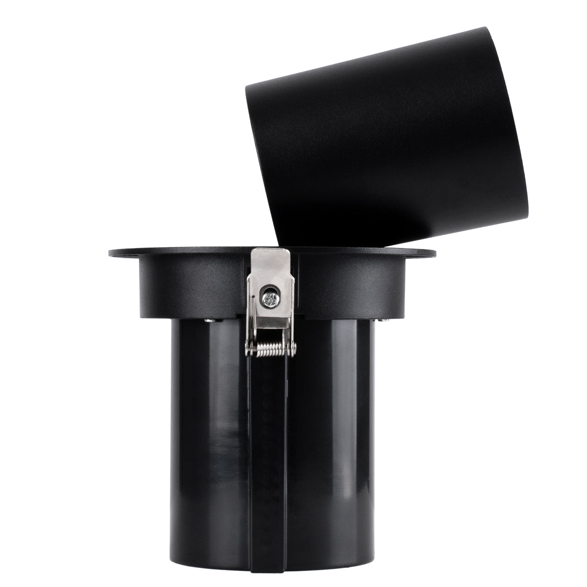 VIRGO-B 60313 Χωνευτό LED Spot Downlight TrimLess Φ13.5cm 20W 2500lm 36° AC 220-240V IP20 Φ13.5cm x Υ14cm - Στρόγγυλο - Μαύρο - Θερμό Λευκό 2700K - Bridgelux COB