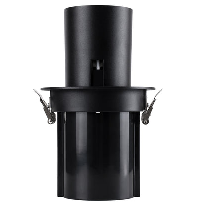 VIRGO-B 60313 Χωνευτό LED Spot Downlight TrimLess Φ13.5cm 20W 2500lm 36° AC 220-240V IP20 Φ13.5cm x Υ14cm - Στρόγγυλο - Μαύρο - Θερμό Λευκό 2700K - Bridgelux COB