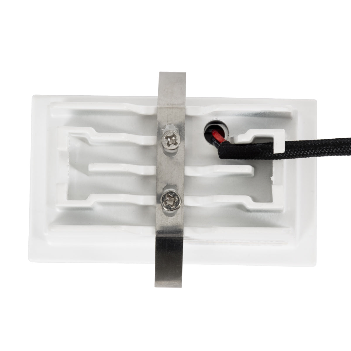 LUMINAR SUPERIOR 60316 Χωνευτό LED Spot Downlight TrimLess 4W 560lm 36° AC 220-240V IP20 Μ7.5 x Π4.3 x Υ4.5cm - Λευκό με Μαύρο Κάτοπτρο - Φυσικό Λευκό 4500K - Bridgelux High Lumen Chip Gen2 - TÜV Certified Driver