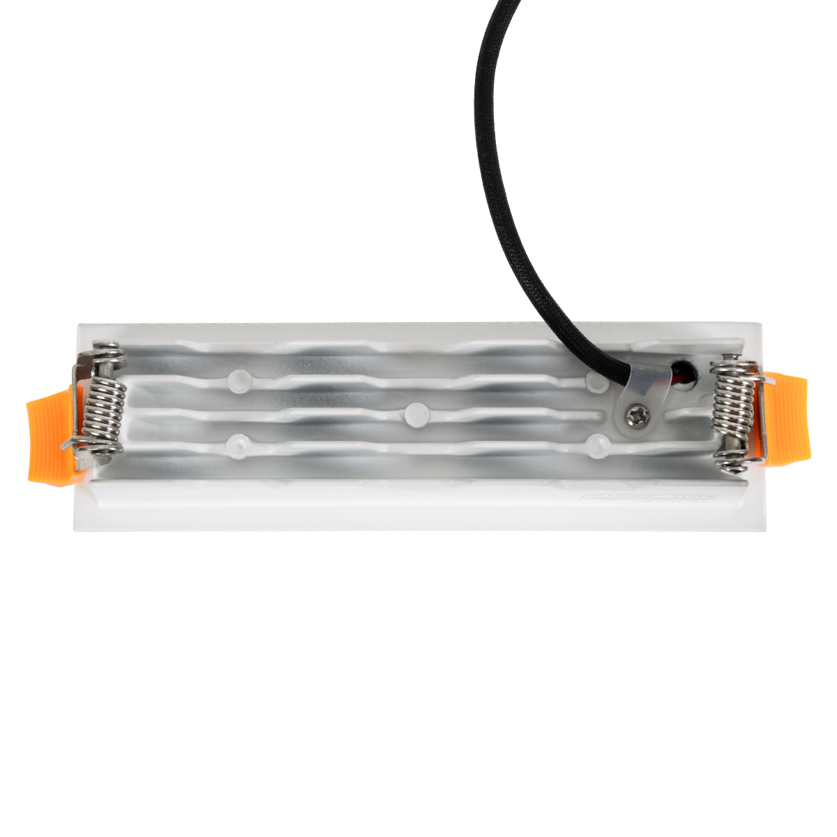 LUMINAR SUPERIOR 60318 Χωνευτό LED Spot Downlight TrimLess 10W 1400lm 36° AC 220-240V IP20 Μ14.8 x Π4.3 x Υ4.5cm - Λευκό με Μαύρο Κάτοπτρο - Φυσικό Λευκό 4500K - Bridgelux High Lumen Chip Gen2 - TÜV Certified Driver