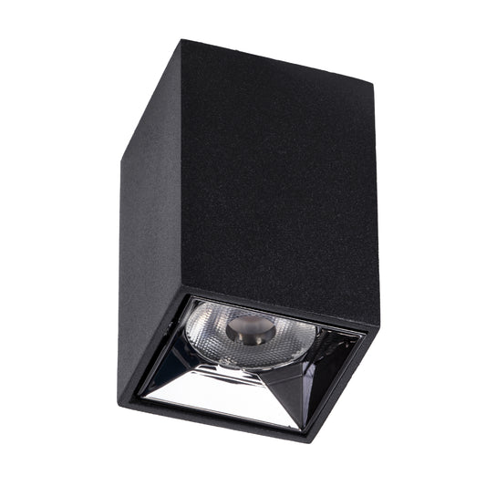 LUMINAR 60320 Downlight Σποτ LED 3W 420lm 36° AC 220-240V IP20 Φυσικό Λευκό 4500K - Osram SMD Chip & TÜV SÜD Driver - Μαύρο Ματ - Μ4.2 x Π4.2 x Υ6.6