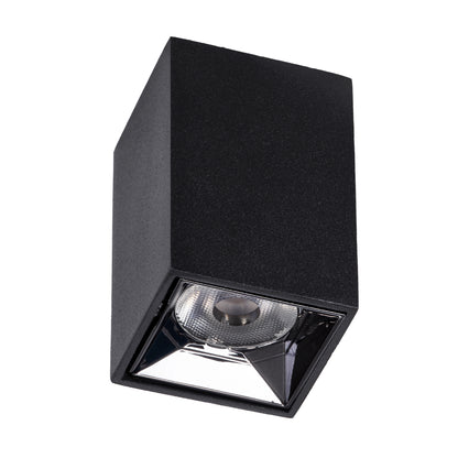LUMINAR 60321 LED Spotlight Downlight 3W 405lm 36° AC 220-240V IP20 Warm White 2700K - Osram SMD Chip & TÜV SÜD Driver - Matt Black - L4.2 x W4.2 x H6.6