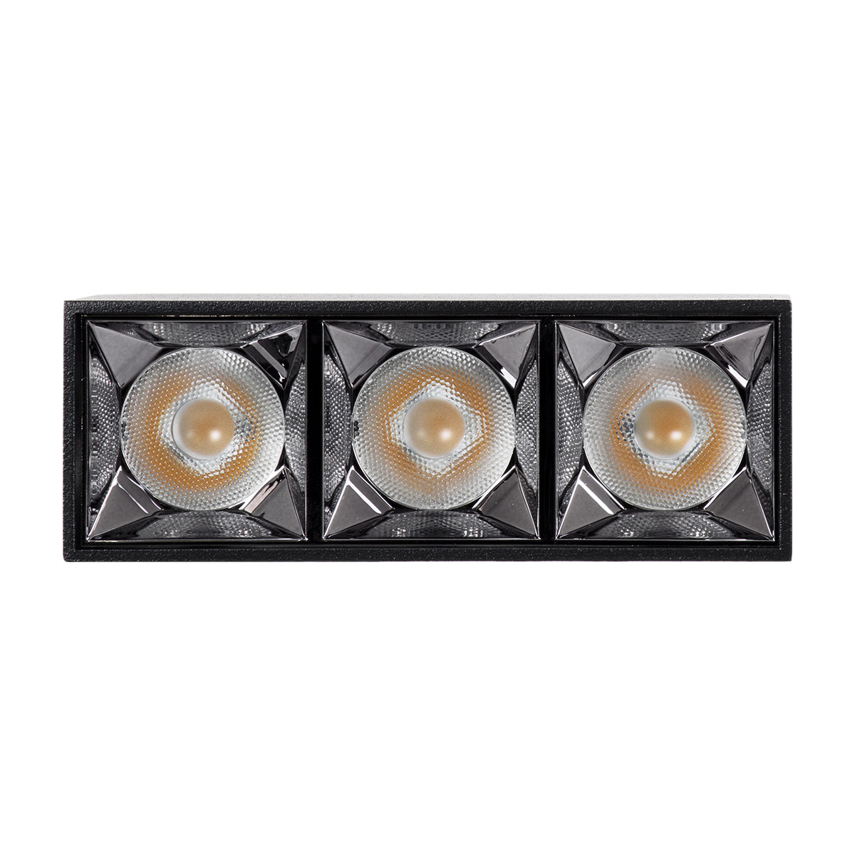 LUMINAR SUPERIOR 60324 Επιφανειακό LED Spot Downlight TrimLess 12W 1680lm 36° AC 220-240V IP20 Μ11.8 x Π4.2 x Υ6.6cm - Μαύρο με Κάτοπτρο Χρωμίου - Φυσικό Λευκό 4500K - Bridgelux High Lumen Chip Gen2 - TÜV Certified Driver